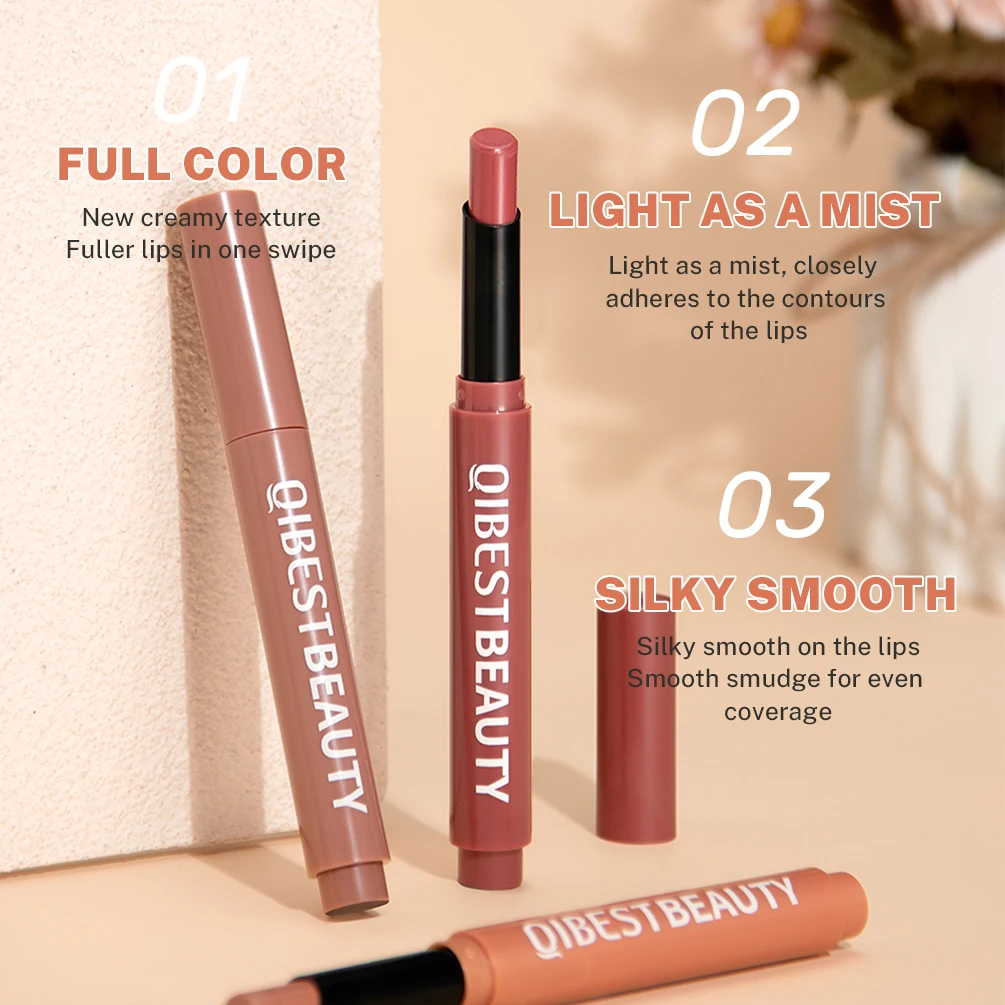 kf-S0d5ddcba40b14f62934f6f67fd063537l-QIBEST-Matte-Lipstick-Lip-Tint-Long-Lasting-Velvet-Lipliner-Pencil-Not-Fading-Non-Stick-Cup-Makeup