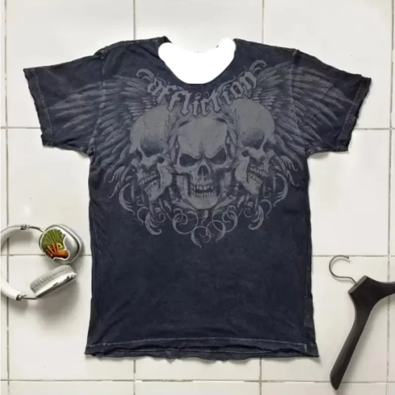 kf-S0e8e075b3f8d4286a172cef9cd73cd51H-3D-Printed-American-Retro-Goth-Y2K-Affliction-Style-Streetwear-Tee-Gothic-Skull-Cross-Print-Trendy-Graphic
