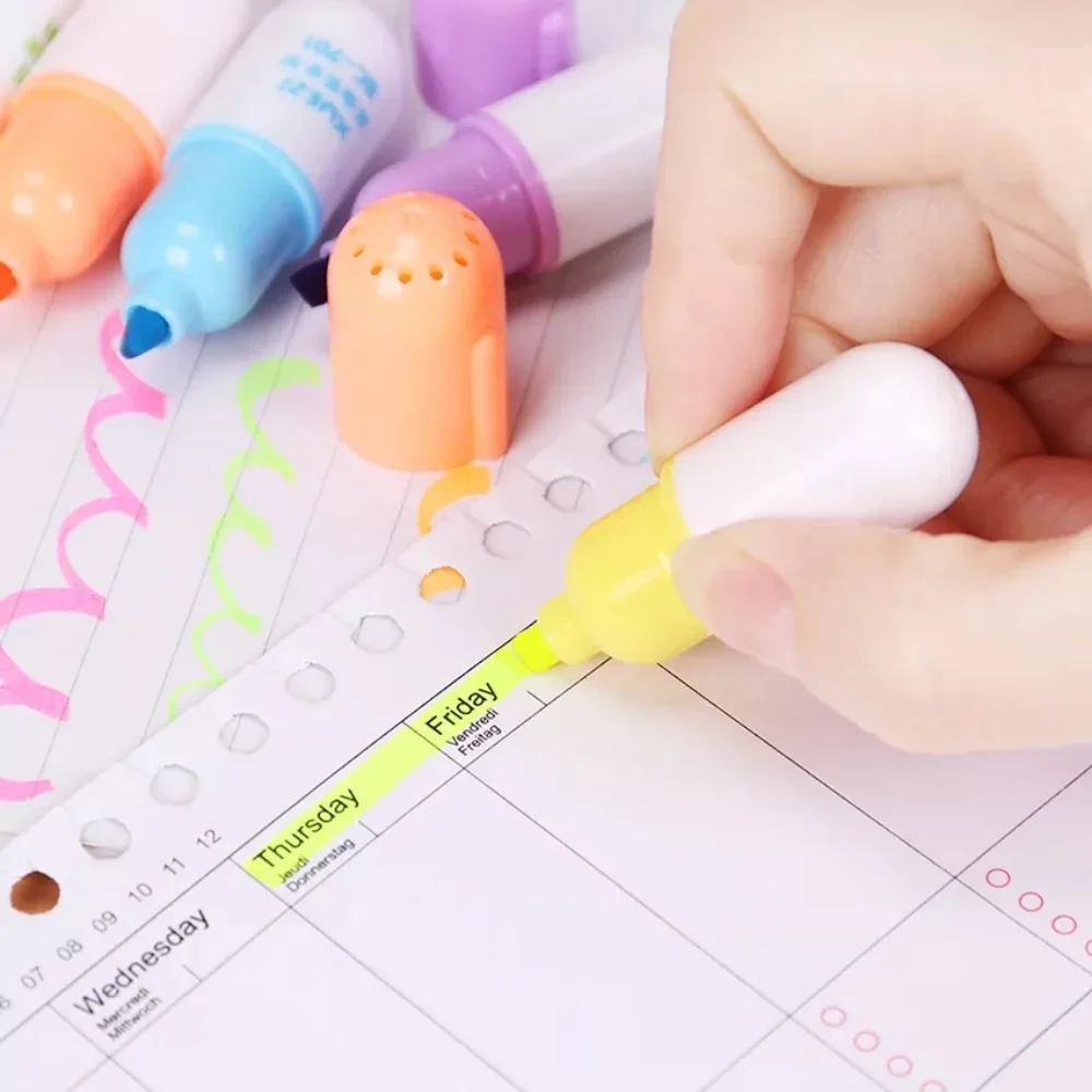 kf-S22722cafc9f5481dbade4a1b92086e634-STOENGO-Cute-Pill-Shape-Mini-Highlighter-Marker-Drawing-Colorful-Pen-School-Office-Supply-Student-Stationery-6Pcs