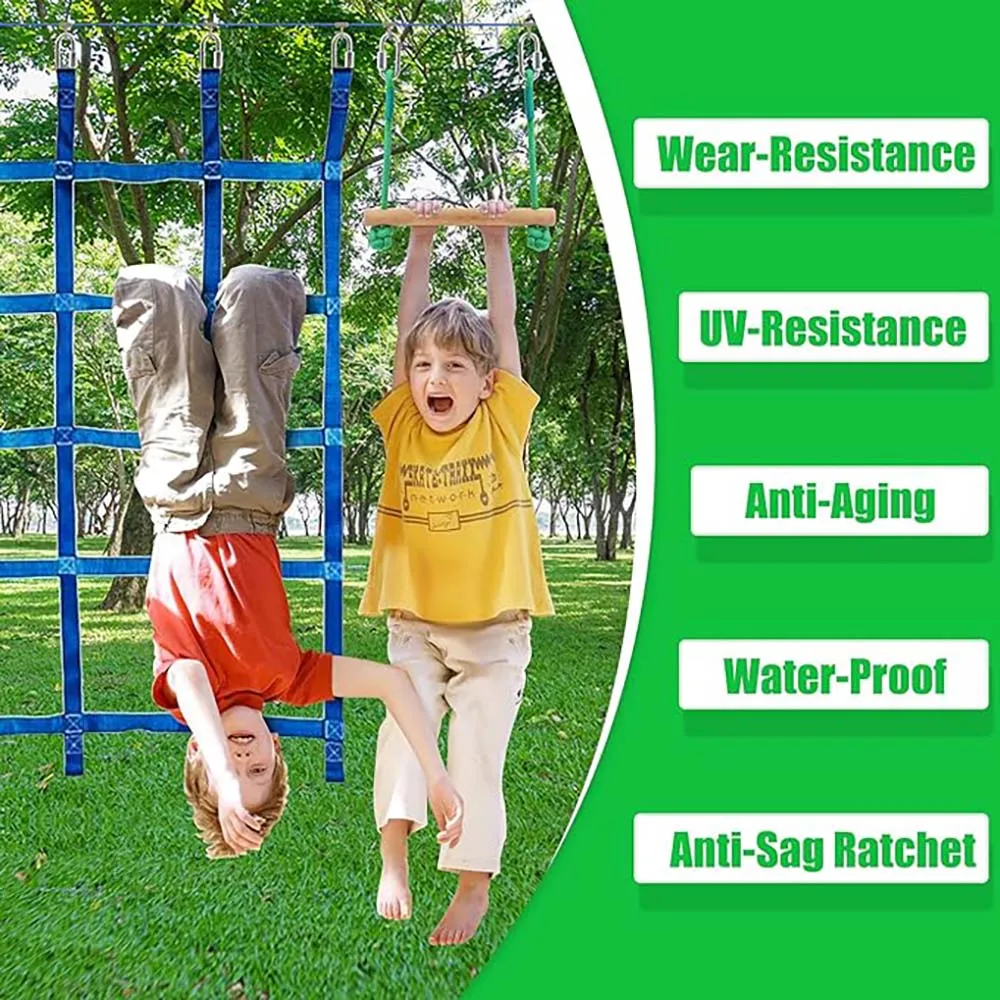 kf-S35ff566fc71e4701a644cd59e89aa528Z-Warrior-Obstacle-Course-For-Kids-And-Adults-65FT-Slackline-With-Tree-Climbing-Rock-Holds-Swing-Seat
