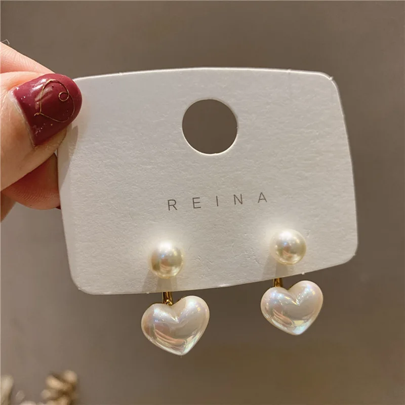 kf-S44618cd3f1d34cc9a7f9ab87201ca230h-2022-New-Korean-Style-Contracted-Heart-Pearl-Earrings-For-Women-Sweet-Flower-Zircon-Geometric-Stud-Earring