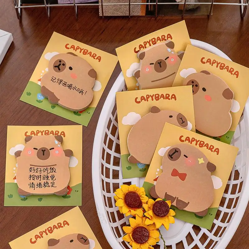 kf-S54743c982b1a4023b2d55e511cc971deB-Cartoon-Capybara-Shaped-Sticky-Notes-Cute-Aesthetic-School-Stationery-Memo-Pad-Self-Adhesive-Notes-Back-to