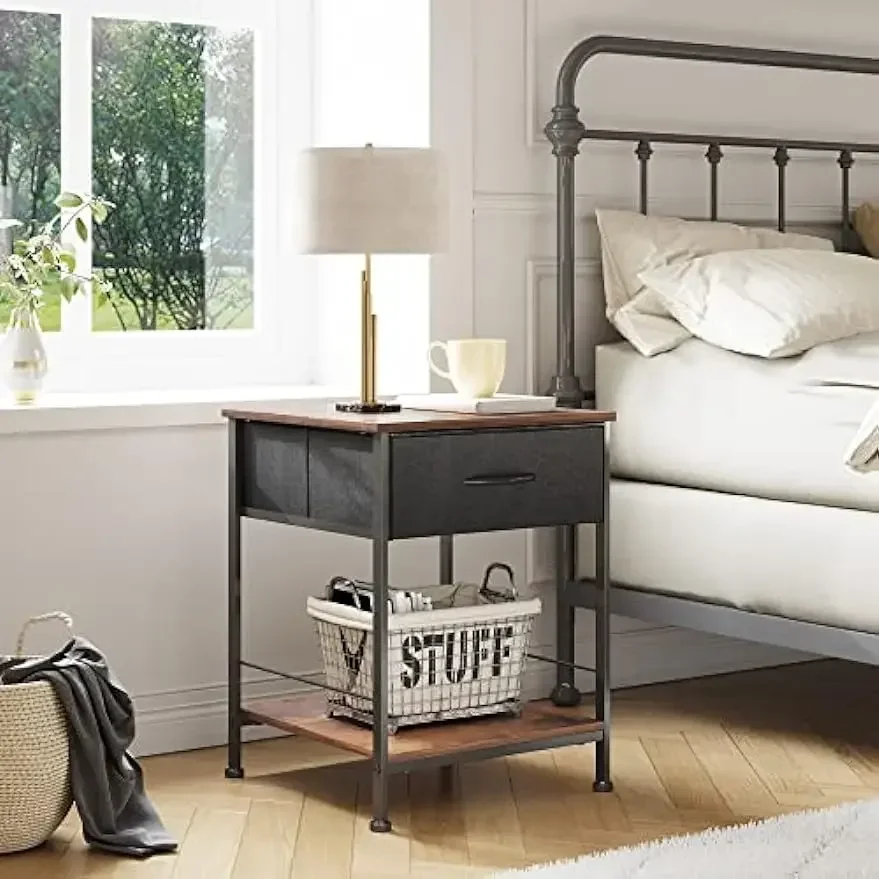 kf-S62caf78661be459f8d74386feb6c7b726-Nightstand-Set-of-2-End-Table-with-Fabric-Storage-Drawer-and-Open-Wood-Shelf-Bedside-Furniture