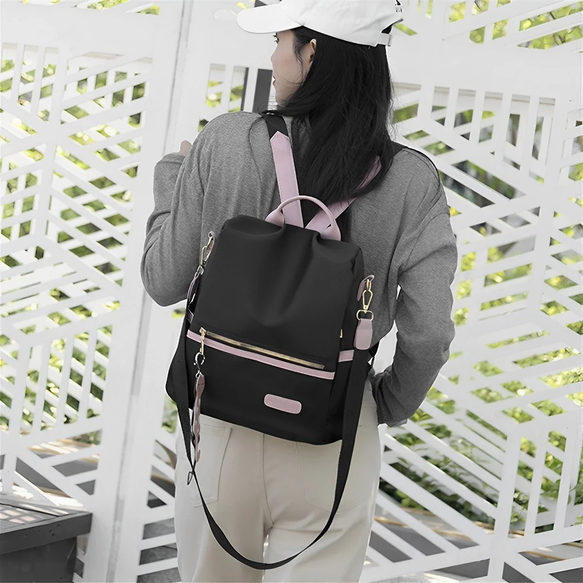 kf-S648df939d22c4adebdebc590d48565eeQ-Women-Backpack-Waterproof-Travel-Organizer-Casual-Bag-with-Detachable-Shoulder-Strap-Anti-Theft-School-Shoulder-Bag
