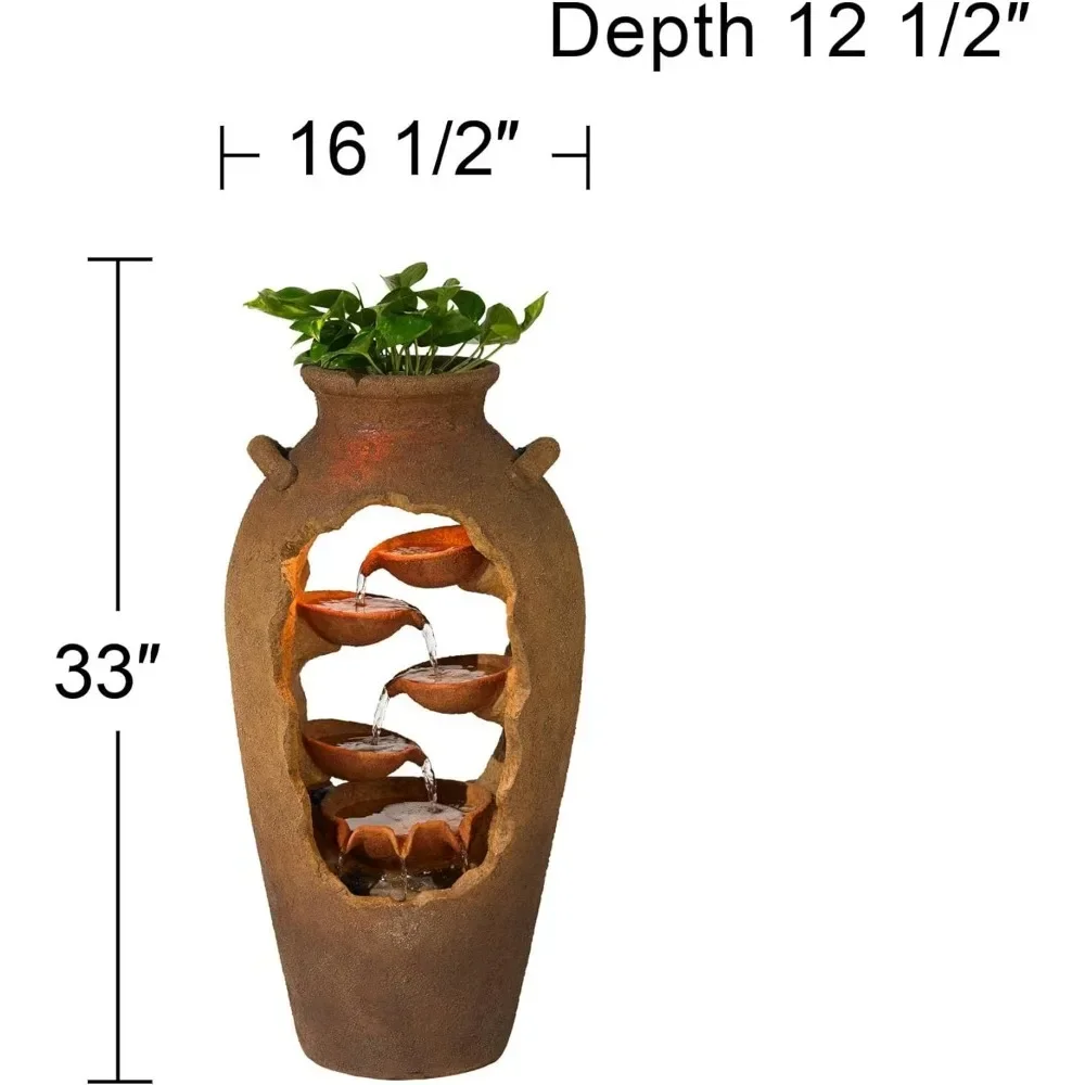 kf-S897fd450c27f40cdb7ac40260cc85eb25-Outdoor-Floor-Urn-Waterfalls-Fountain-33-High-with-LED-Light-and-Planter-Decor-for-Garden-Patio