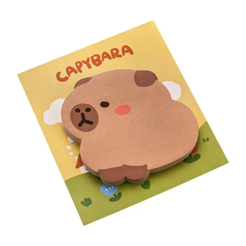 kf-S934a7e2120f847f095e910c58563db54u-Cartoon-Capybara-Shaped-Sticky-Notes-Cute-Aesthetic-School-Stationery-Memo-Pad-Self-Adhesive-Notes-Back-to