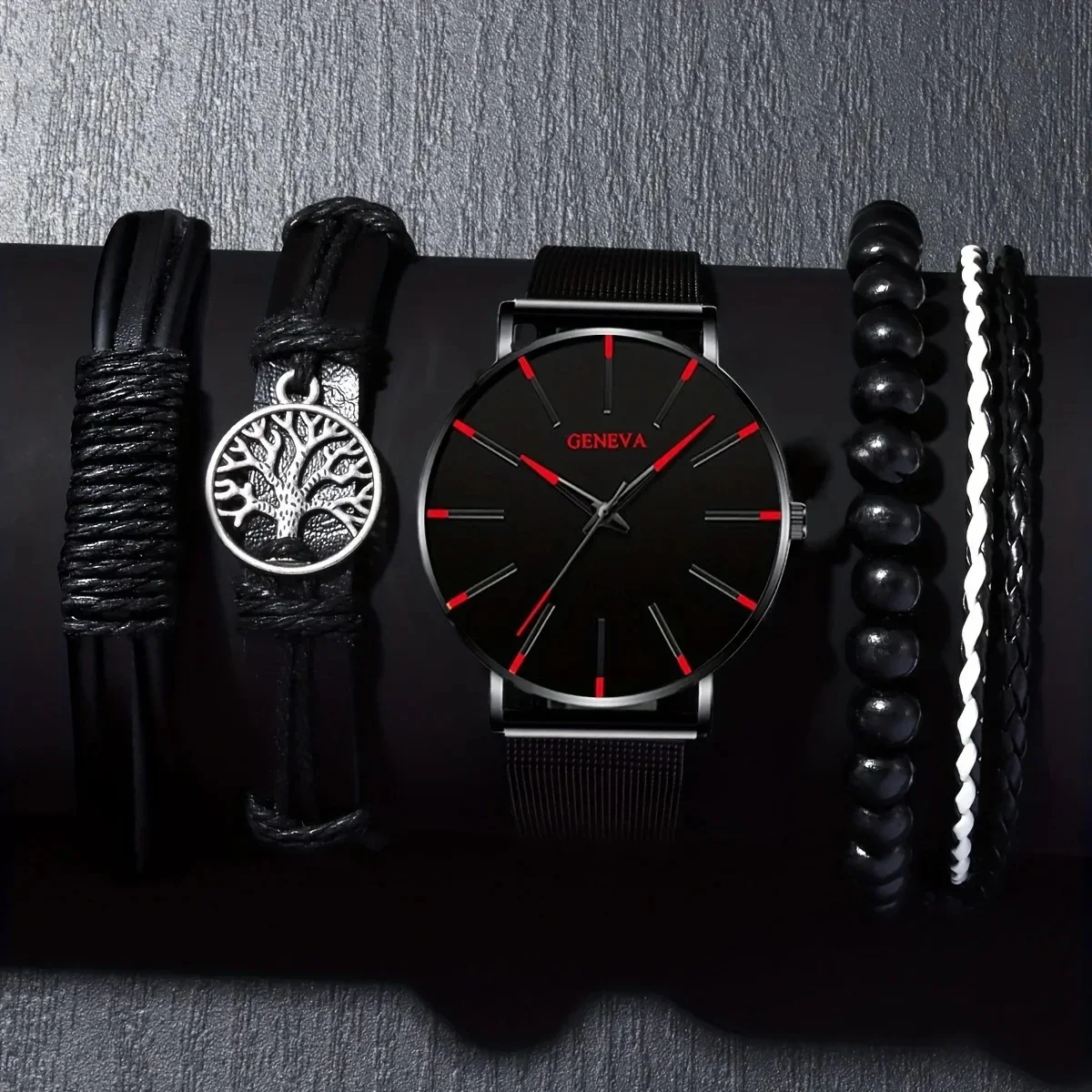 kf-S942930080d004476bca1678ca04f3680c-1pc-Black-Fashion-Men-s-Quartz-Watch-4pcs-Black-Tree-Of-Life-Bracelet-Set
