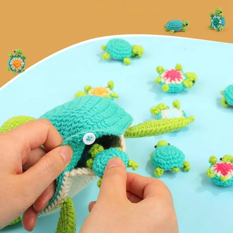kf-S98b2920bf8e04a3796a688bf376f7236v-Turtle-Crochet-Kit-Turtles-Family-Crochet-Animal-Kit-Craft-Art-Knit-Crochet-Supplies-Knitting-Kit-for