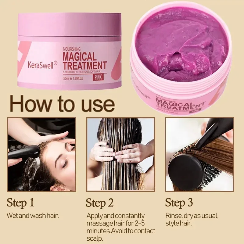 kf-Sa2695dbdbe434e7380ce8c413ab0afebI-Magical-Keratin-Hair-Mask-5-Seconds-Repair-Damaged-Frizzy-Hair-Soft-Smooth-Shiny-Nutrition-Deep-Moisturize