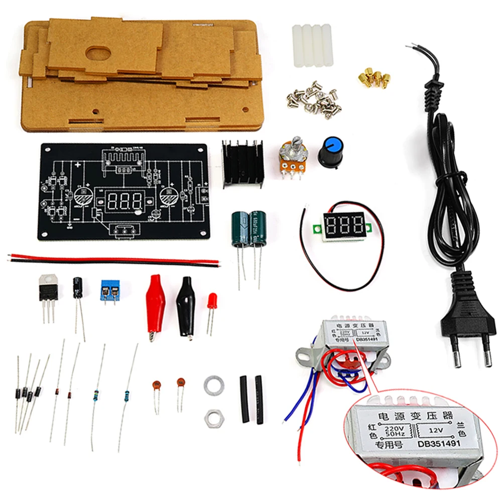 kf-Sa2ba266fd3dd401f96e386c30a15d184h-DIY-Kit-Electronic-LM317-Adjustable-DC-Regulated-Voltage-110V-220V-DIY-Soldering-Kit-Digital-Display-Output