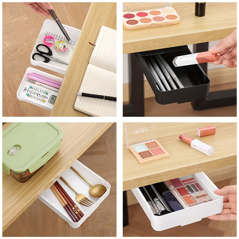 kf-Saba42704551a4a3d9892bcf682ea5346z-Self-Stick-Pencil-Tray-Under-Desk-Drawer-Storage-Box-Hidden-Stationery-Organizer-Stand-For-Pens-Office