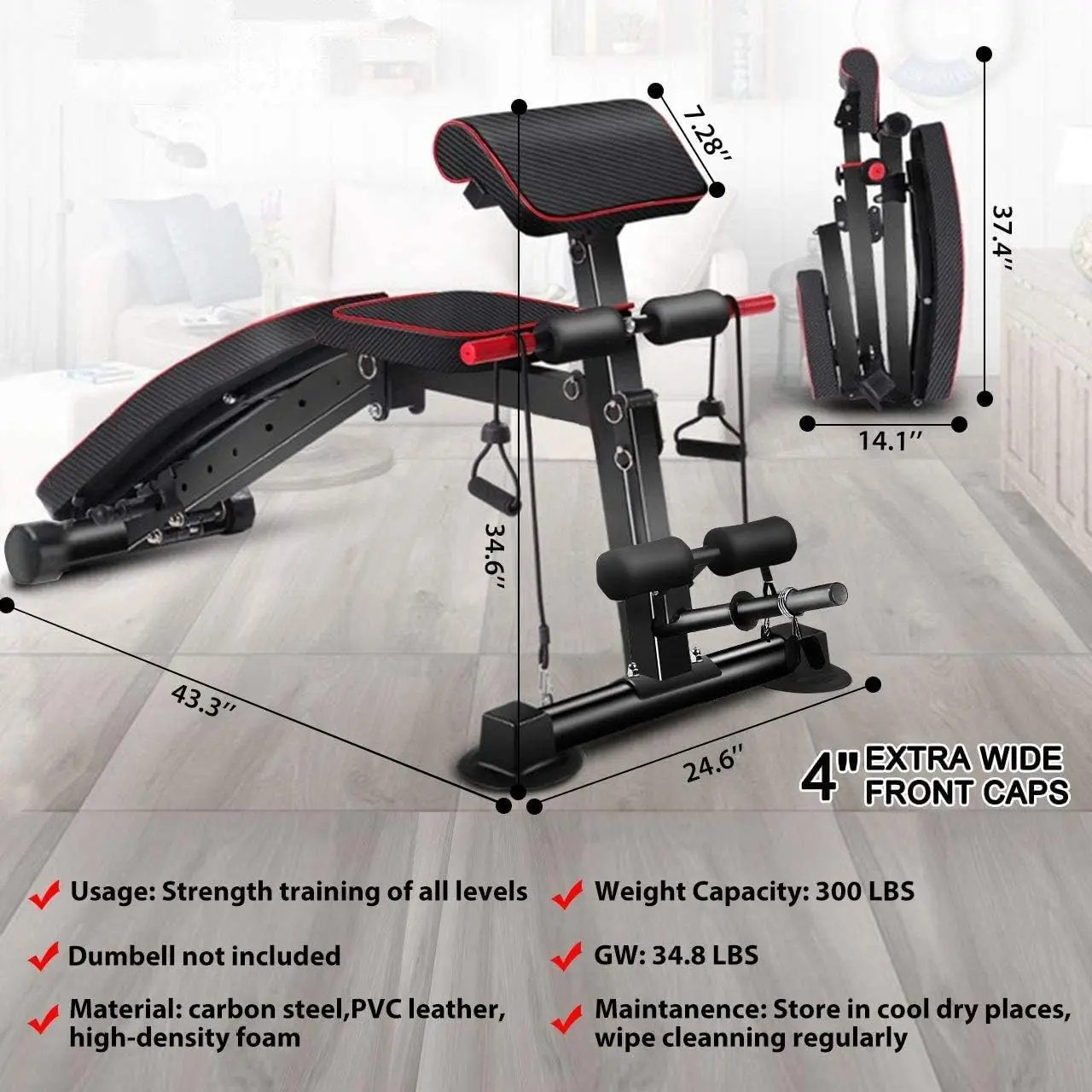 kf-Sac313637934046b68df8ba832734b71c4-Weight-Bench-Utility-workout-Benches-for-Exercise-Free-Installation-Design-for-Portable-Fitness-Strength-Training-Equipment