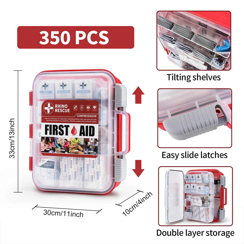 kf-Sb15c04c397a54986b3ff50c852f93ae8N-RHINO-RESCUE-350-Pieces-OSHA-All-Purpose-First-Aid-Kit-Home-Office-Professional-Medical-Supplies-for