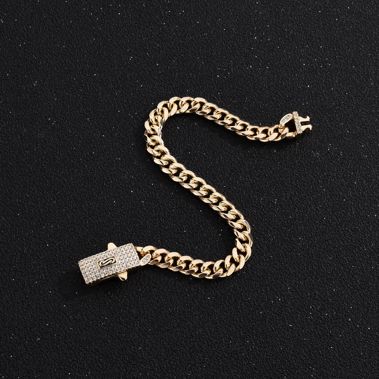 kf-Sb99129e39c234cdb812f66d82661c811h-Monaco-anklet-6mm-Cuban-chain-women-s-anklet-copper-material-electroplated-14k-gold-men-s-anklet
