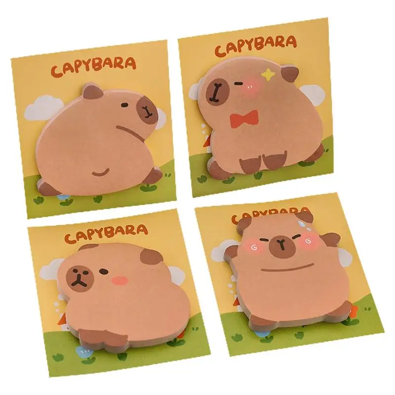 kf-Sda8ea190026b4c19bfcf6234cc852ed7Y-Cartoon-Capybara-Shaped-Sticky-Notes-Cute-Aesthetic-School-Stationery-Memo-Pad-Self-Adhesive-Notes-Back-to