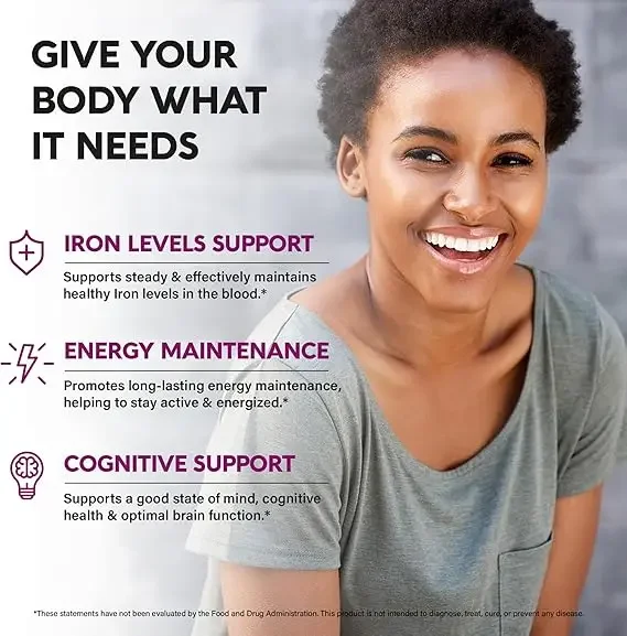 kf-Se39eb74680f74e21b4843deaf063b27aa-Women-s-Iron-Supplement-Iron-325mg-ferrous-sulfate-Highly-Absorbent-Vitamin-C-D3-B6-B12-and