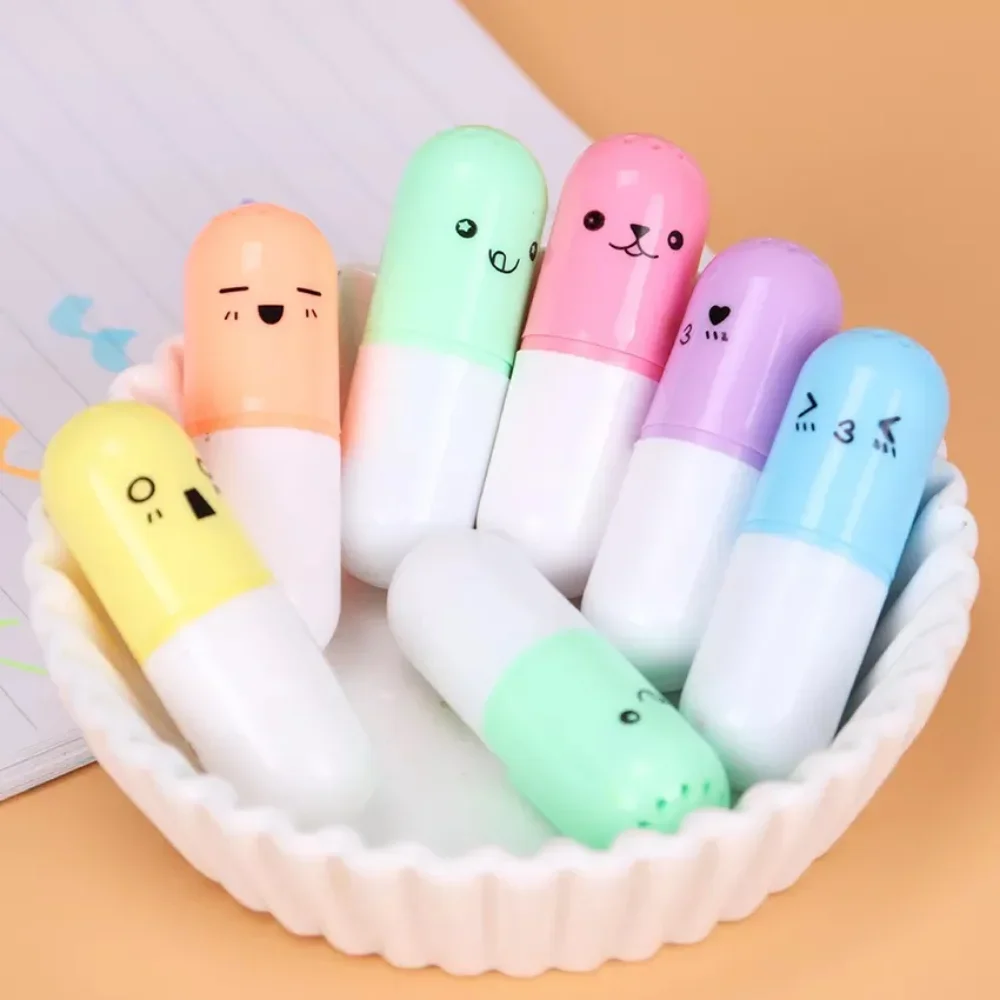 kf-Se3c22ab4c3cc4f7789b6e609976d1d2fd-STOENGO-Cute-Pill-Shape-Mini-Highlighter-Marker-Drawing-Colorful-Pen-School-Office-Supply-Student-Stationery-6Pcs