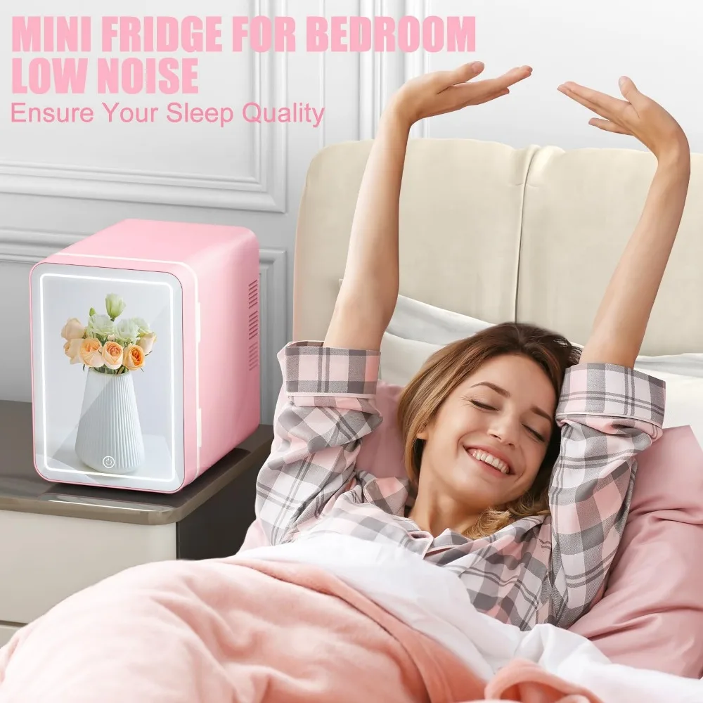kf-Sebcf6d6b22f744838ab2eefc46dda38cc-Mini-Fridge-Skincare-Fridge-With-Dimmable-LED-Light-Mirror-4L-Makeup-Mini-Fridge-Cooler-Warmer-Compact