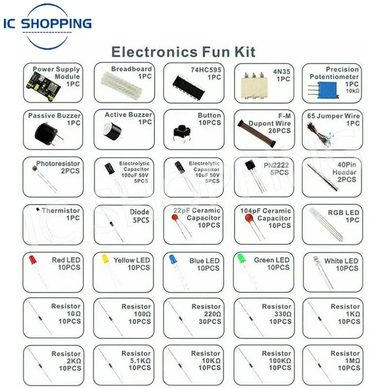 kf-Seddf0e6a03b944a5a731329fe1905849r-830Pcs-DIY-Electronics-Starter-Kit-For-Arduino-UNO-R3-Includes-Breadboard-Tie-points-and-Electronic-Components