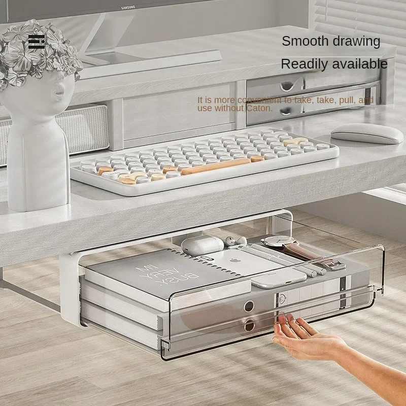 kf-See1c4d3241a34db2a8462f2e03edc49aq-Office-Under-Table-Storage-Drawer-Punch-Free-Plastic-Transparent-Storage-Drawer-Large-Capacity-Desk-Stationery-Organizer