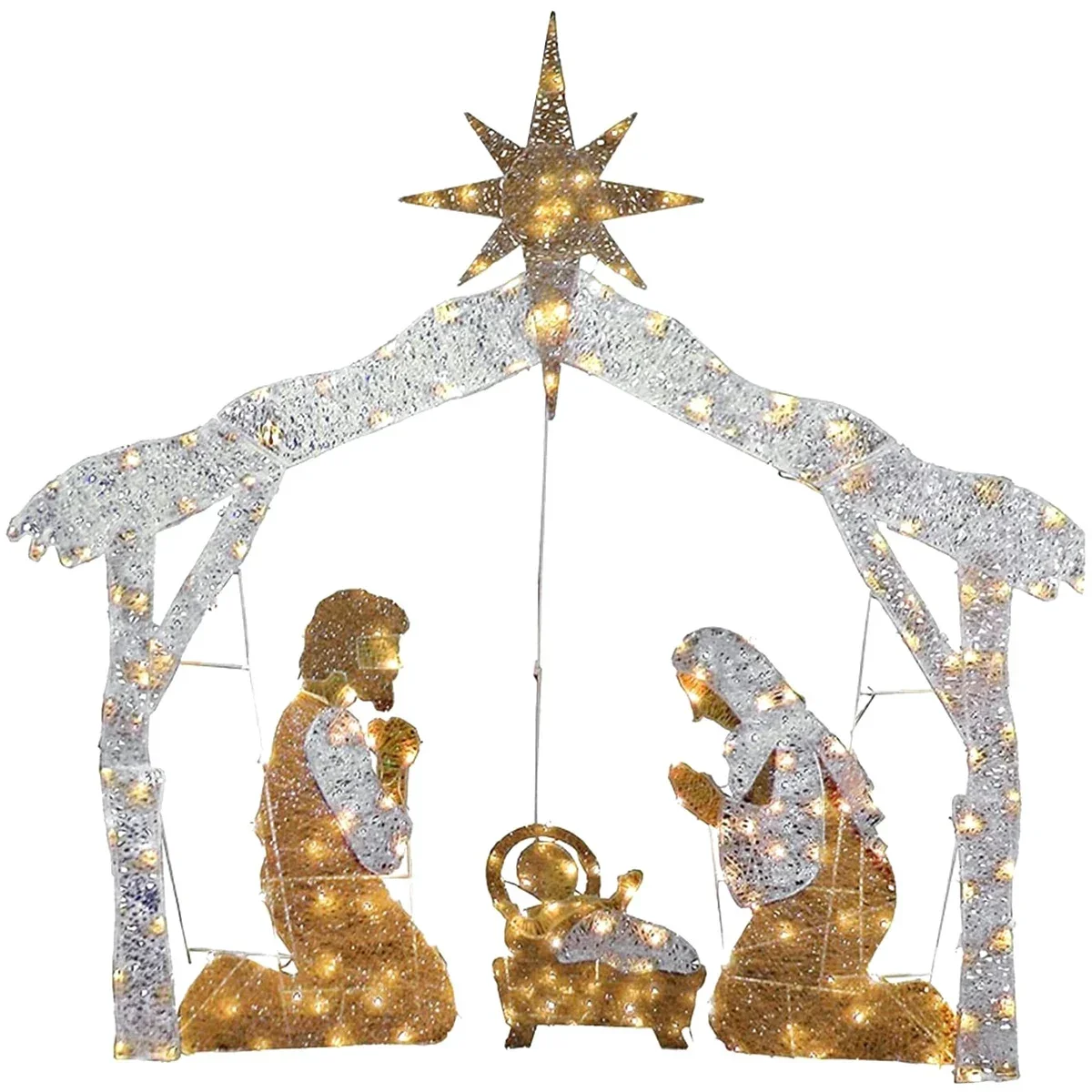 kf-Sf046b17dd25a4e3da3fc6ca7b2cd47f1H-NewOutdoor-Nativity-Set-Weather-Resistant-Outdoor-Nativity-Scene-Silhouette-with-Metal-Stake-Yard-Sign-Decorative-Garden