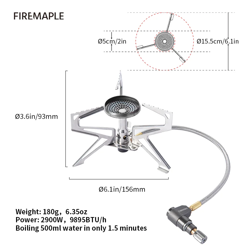 kf-H36a0fa7b5ccb421681bad68f25b070f9N-Fire-Maple-Polaris-Pressure-Regulator-Camping-Stove-Lightweight-Outdoor-Gas-Burner-Gear-For-Trekking-Hiking-Backpacking
