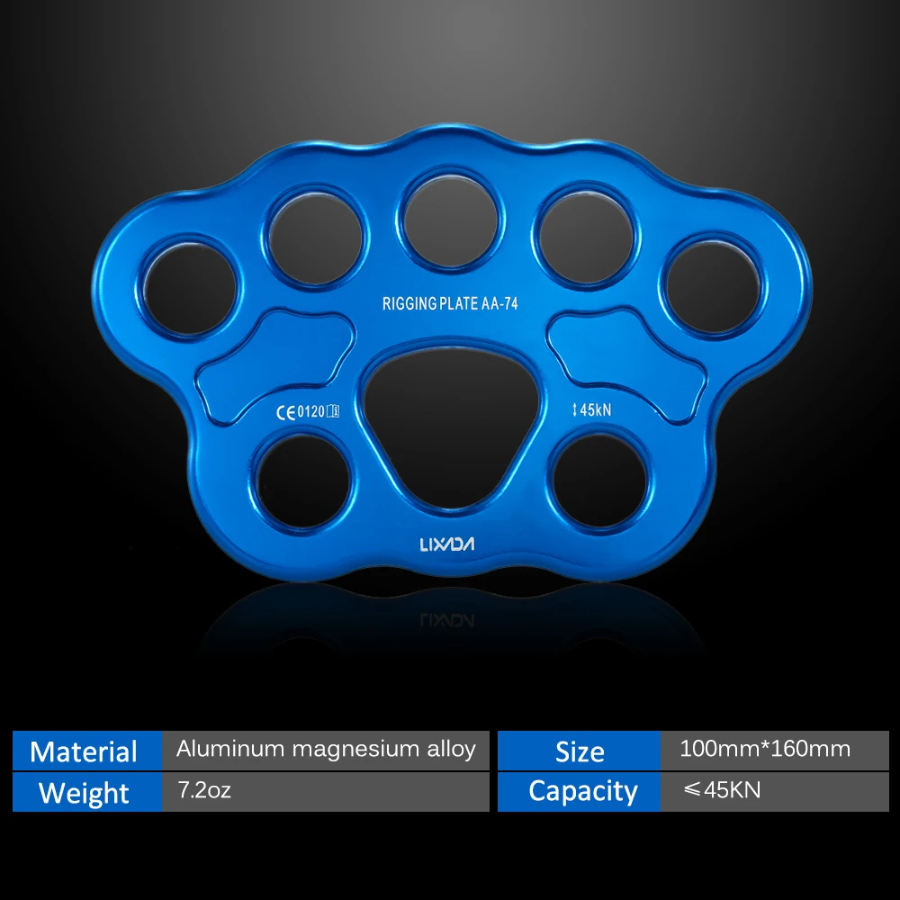 kf-S1afda54045cf4aca867d70acf262611ds-Lixada-Outdoor-8-Holes-Paw-Rigging-Plate-45KN-Rescue-Climbing-Mountaineering-Equipment-Multi-Anchor-Point-Connector