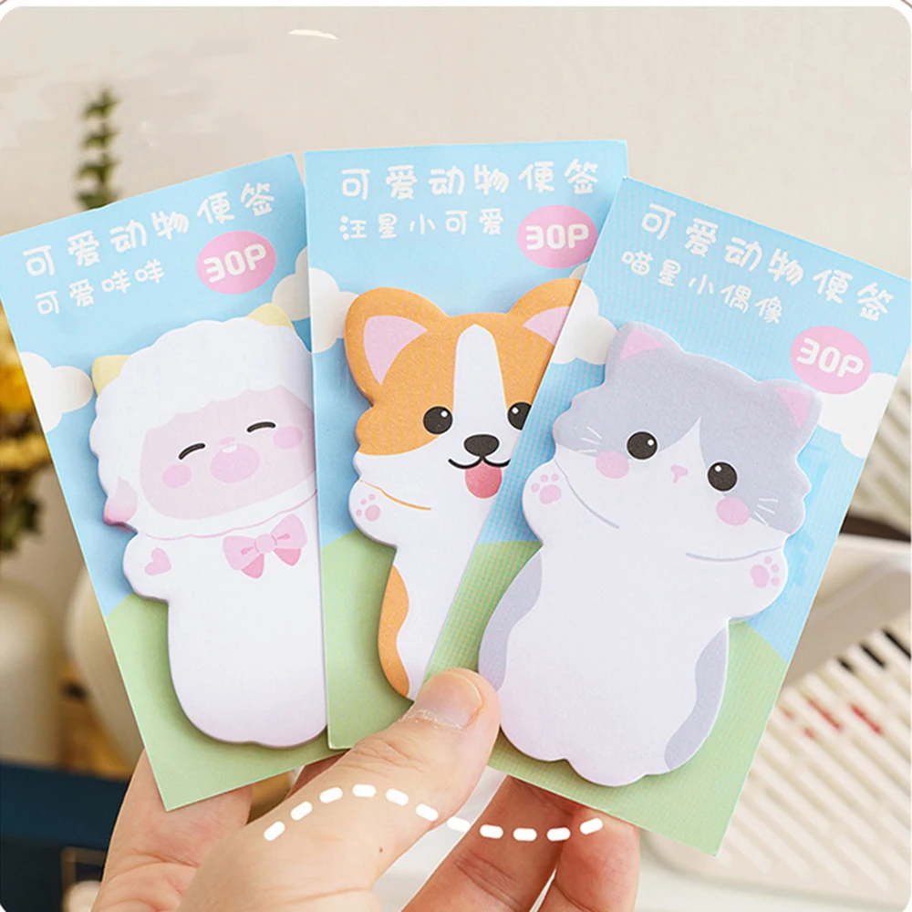 kf-S1e85476f8c904fa49e75caad2778acffI-1-Pieces-Lytwtw-s-Lovely-Animal-Rabbit-Bear-Dog-Sticky-Notes-Memo-Pad-Paper-School-Supplies