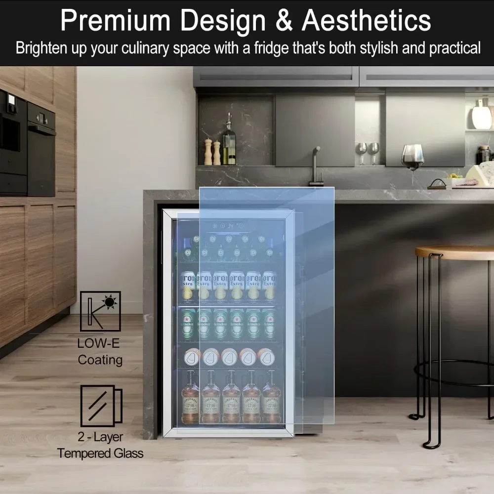 kf-S3fc044a4542b4eb18708a18e10fe089bu-3-2-Cu-Ft-Mini-Fridge-126-Can-Glass-Door-for-Drinks-Soda-Small-Refrigerator-for