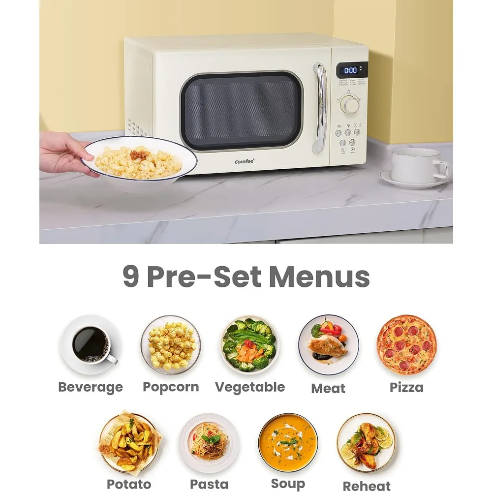 kf-S420f51994af9471b9f39d2b75638d2a2H-Retro-Small-Microwave-Oven-with-Compact-Size-9-Preset-Menus-Position-Memory-Turntable-Mute-Function-0