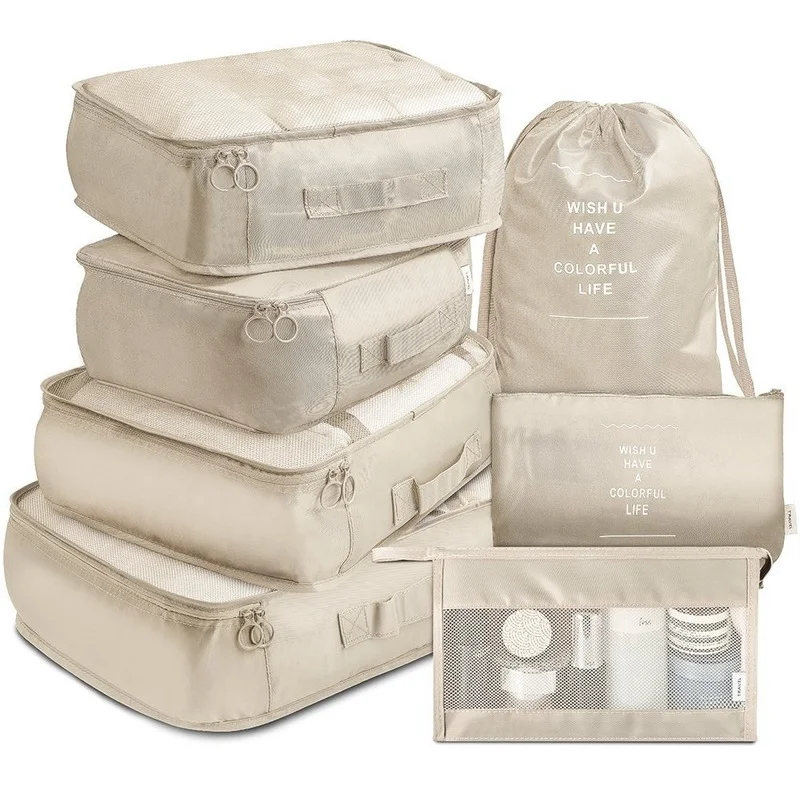 kf-S4bf4134848cd411fa0709f83eacbff235-7-piece-Set-Travel-Bag-Organizer-Clothes-Luggage-Travel-Organizer-Blanket-Shoes-Organizers-Bag-Suitcase-Pouch