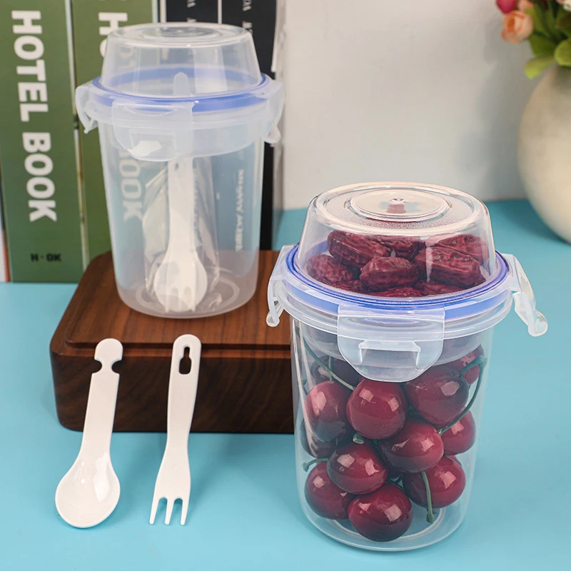 kf-S560ca353db57489bb78290da1e801abfI-Breakfast-Fruit-Oat-Yogurt-Salad-Cup-With-Lid-And-Spoon-Fork-Two-layers-Food-Storage-Bento