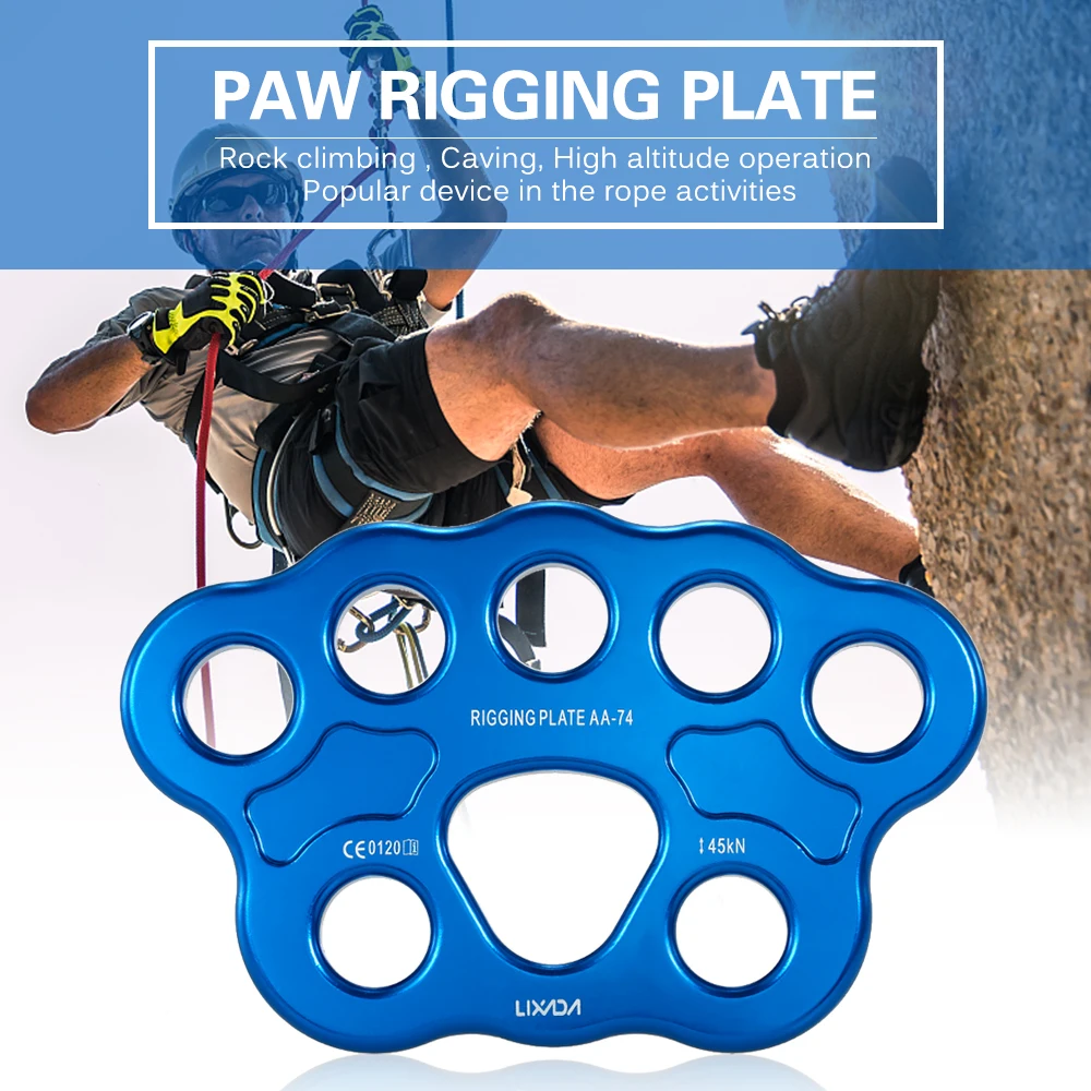 kf-S6f56e91582384f03a546139a1614bdd3b-Lixada-Outdoor-8-Holes-Paw-Rigging-Plate-45KN-Rescue-Climbing-Mountaineering-Equipment-Multi-Anchor-Point-Connector