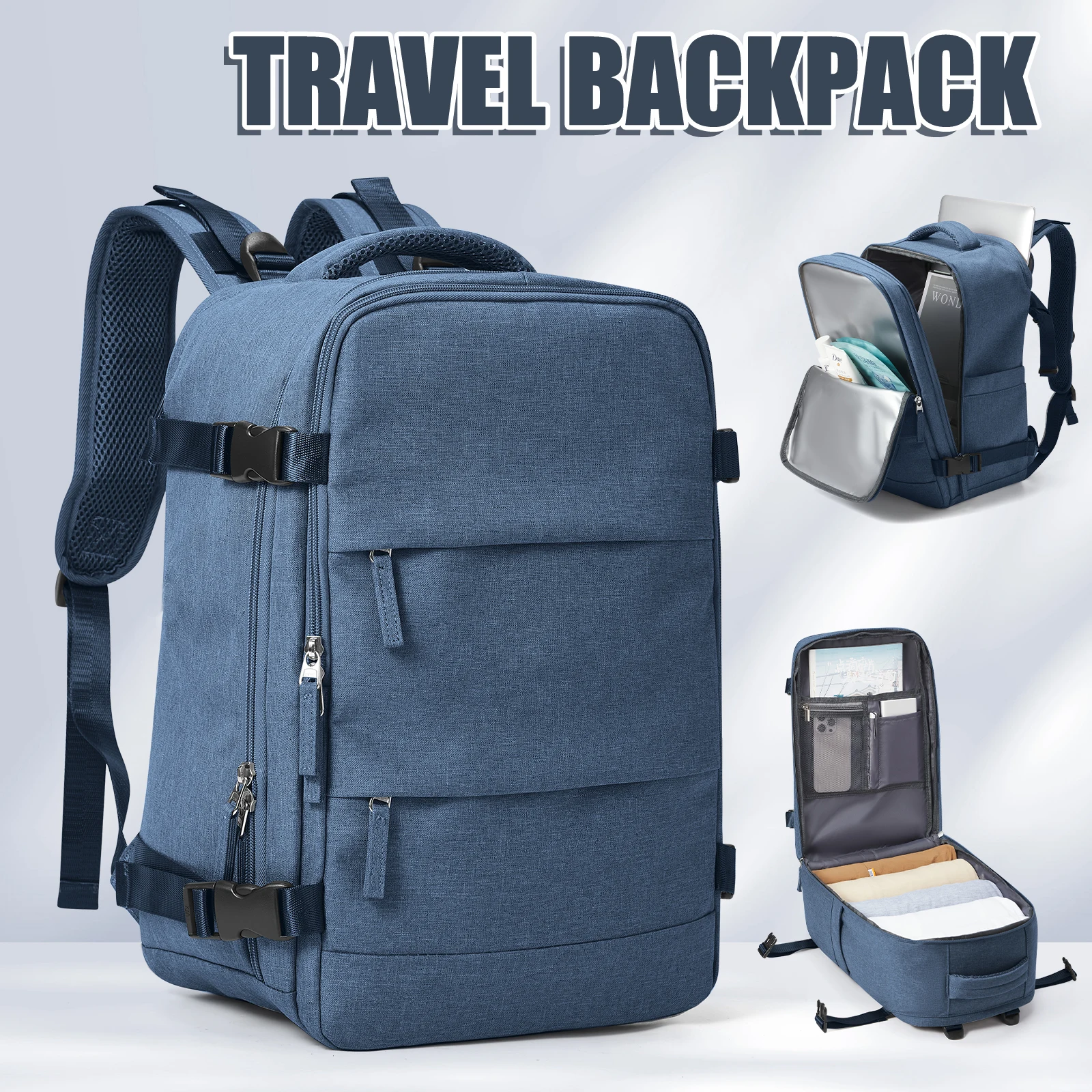 kf-S74b32b620e13428691cddc350d3f4907O-Travel-Backpack-Short-Distance-Airplane-Ryanair-Cabin-Bag-40x20x25-Backpack-Women-Men-leisure-School-Laptop-Bag
