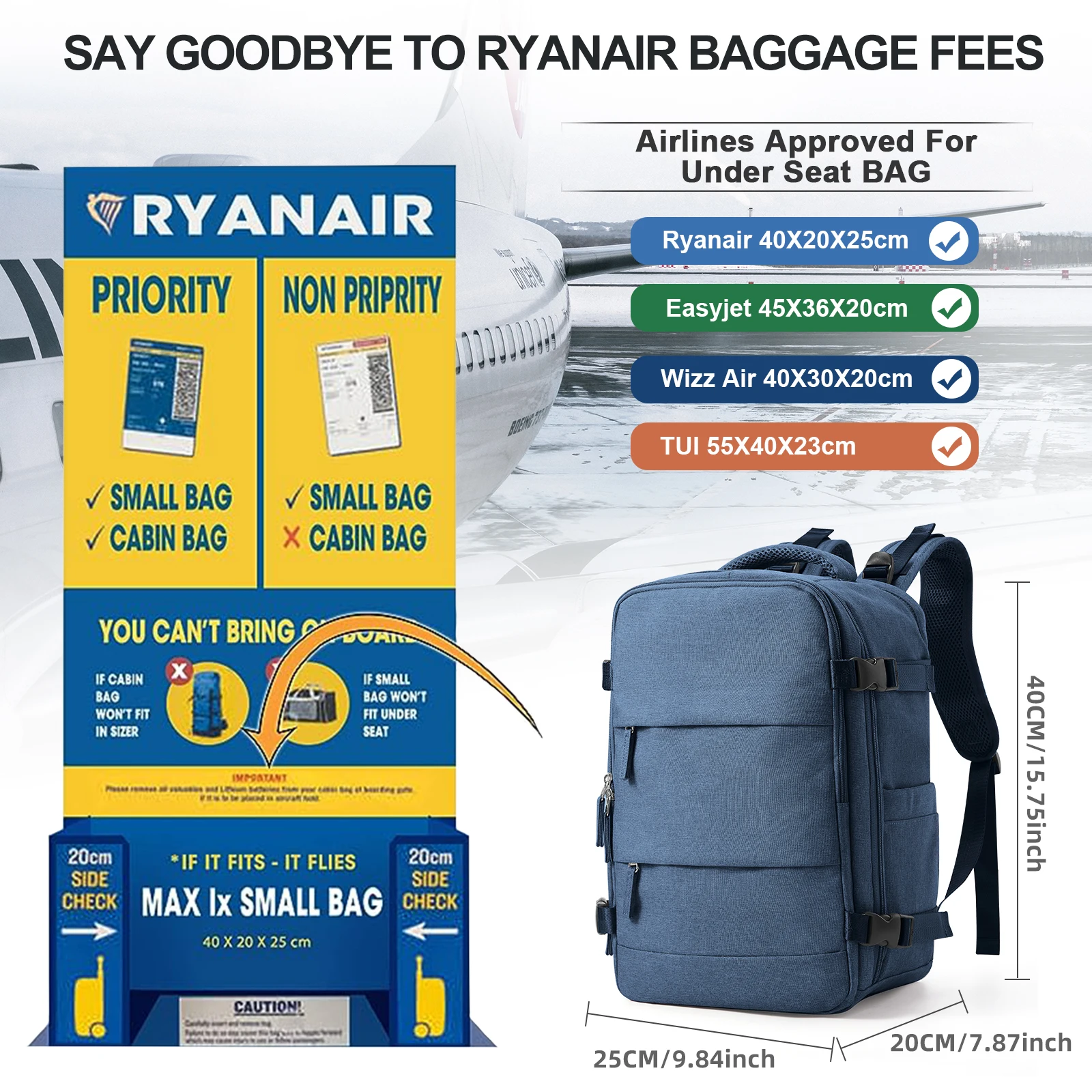 kf-S76f2b9c14d3145169c8316c69cfa3164e-Travel-Backpack-Short-Distance-Airplane-Ryanair-Cabin-Bag-40x20x25-Backpack-Women-Men-leisure-School-Laptop-Bag