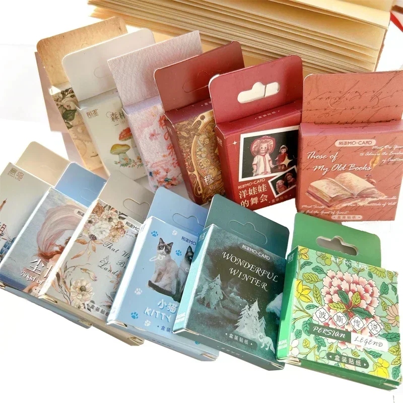 kf-S864ec441538c49c9a03b9f4c6741990aI-45-46Pcs-Box-Stickers-Kawaii-Mini-Animals-Flowers-variety-styles-Diary-Handmade-Paper-Label-Seal-DIY