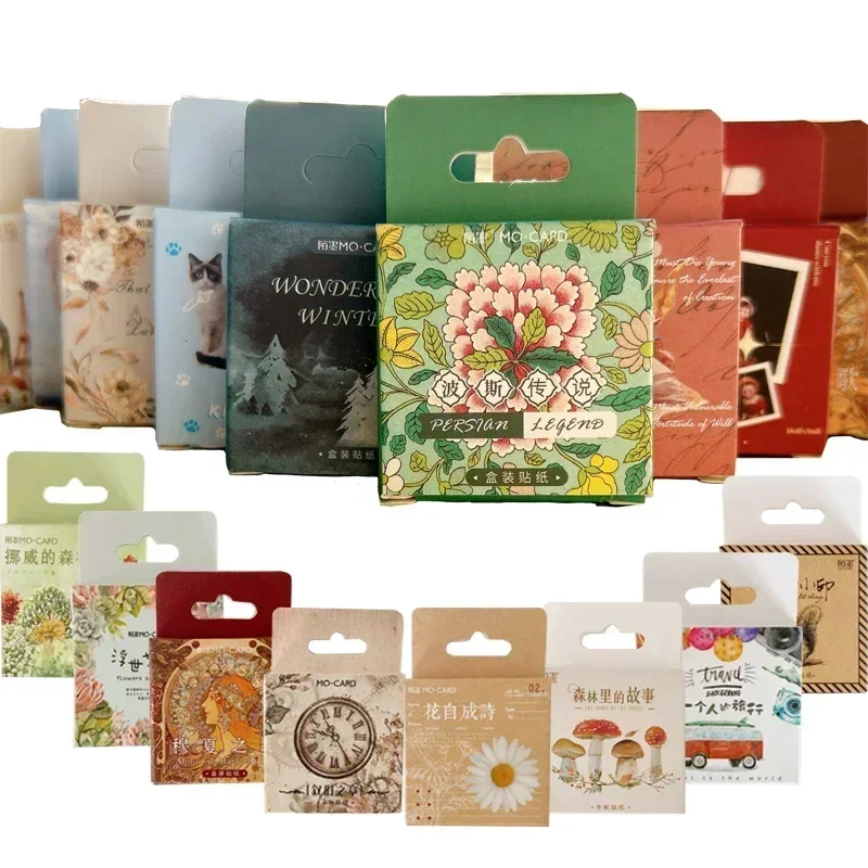 kf-Sb50785bb96764819877150776c6cd3fbV-45-46Pcs-Box-Stickers-Kawaii-Mini-Animals-Flowers-variety-styles-Diary-Handmade-Paper-Label-Seal-DIY