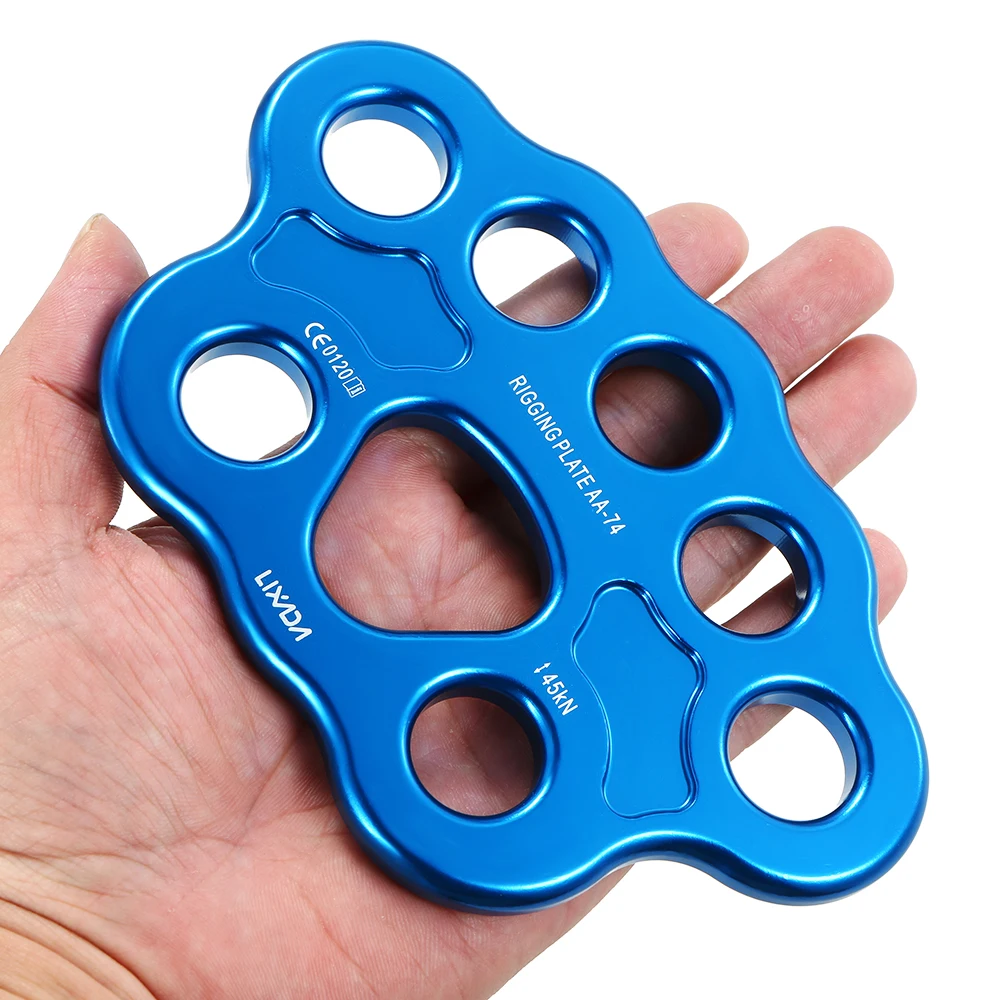 kf-Sbe0cece66da6407aa11c08082b5fa0b0g-Lixada-Outdoor-8-Holes-Paw-Rigging-Plate-45KN-Rescue-Climbing-Mountaineering-Equipment-Multi-Anchor-Point-Connector