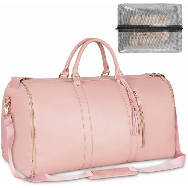 kf-Sc67027b2a83c4c6f9dc312048150bd94V-New-style-ear-pocket-suit-bag-2-in-1-Waterproof-PU-Leather-Garment-Duffel-Bag-Convertible