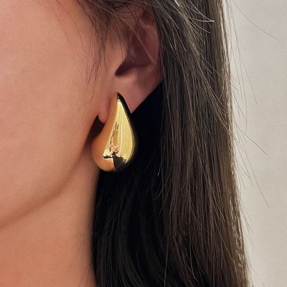kf-Se2224cdafba948d1934007ebcc8a2cffb-Stainless-Steel-Gold-Plated-Tear-Drop-Earrings-Dupes-for-Women-Lightweight-Smooth-Metal-Waterdrop-Hoop-Earrings