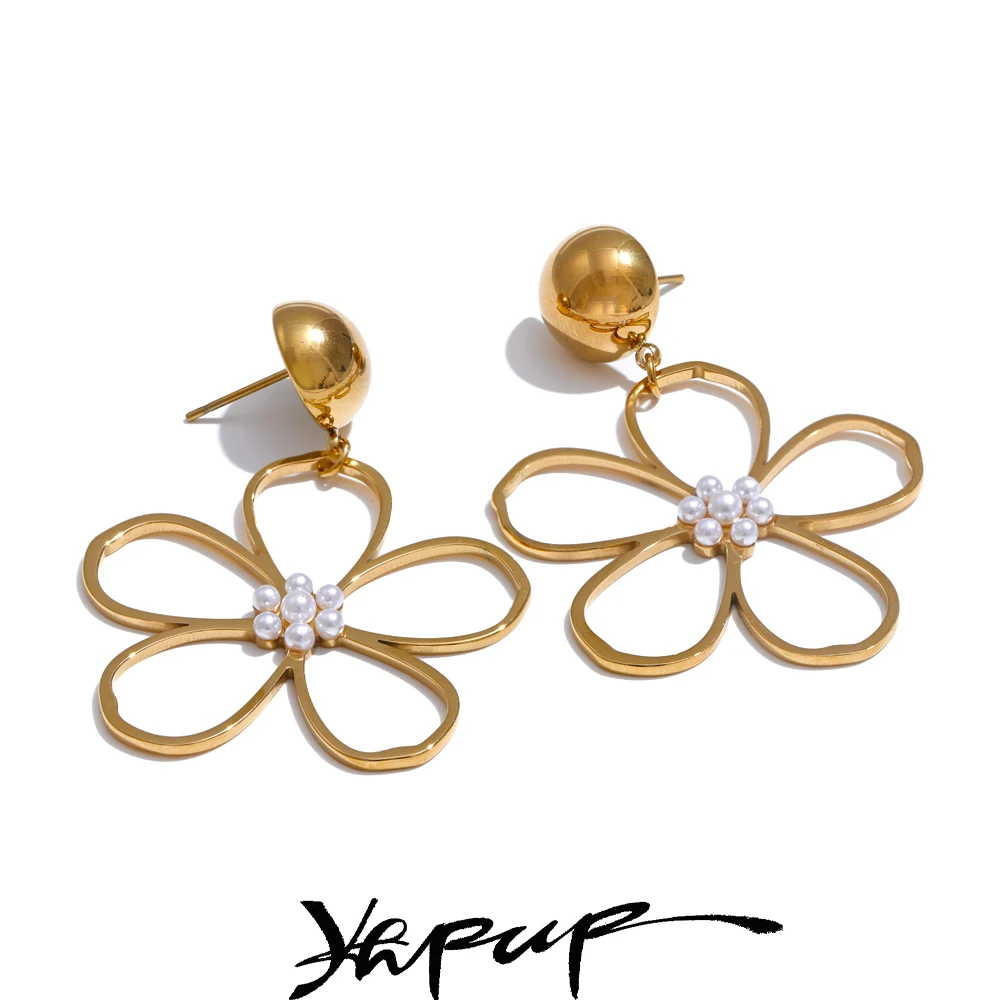 kf-Sf76576784fbb457faf9e4f37b8d82f80R-Yhpup-Fashion-Stainless-Steel-Flower-Big-Drop-Dangle-Earrings-Prevent-Allergy-Metal-Popular-Statement-Style-PVD