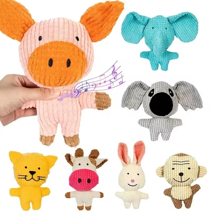 kf-S378c80e9f74042768798cc489d938340l-Plush-Dog-Toy-for-Small-Medium-Pets-Funny-Interactive-Squeaky-Toys-Cow-Pig-Shape-Stuffed-Dog