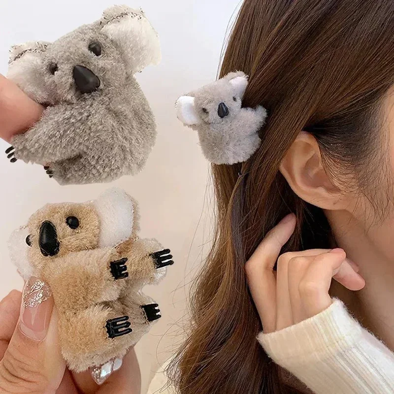 kf-S976132193f2d4a2385efbbf746f9f300Q-Koala-Clip-Cute-Hair-Clips-Fuzzy-Clips-Plush-Hair-Jaw-Clips-Non-Slip-Koala-Hugger-Koala