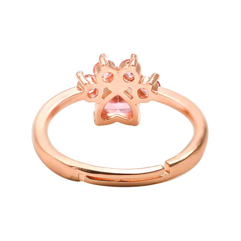 kf-H2dc8b32ea669451bae7d1473af40e33bN-Cute-Cartoon-Cat-s-Paw-Crystal-Engagement-Design-Hot-Sale-Rings-For-Women-Pink-Zircon-Cubic