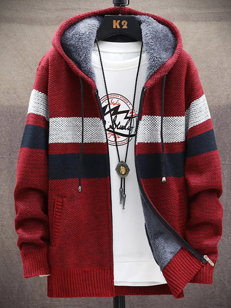 kf-S07131eb6ebc14c408ad0e5618da567fa2-2024-Winter-Fashion-Striped-and-Fleece-Thick-Warm-Hooded-Sweater-Men-s-Casual-Loose-Comfort-High