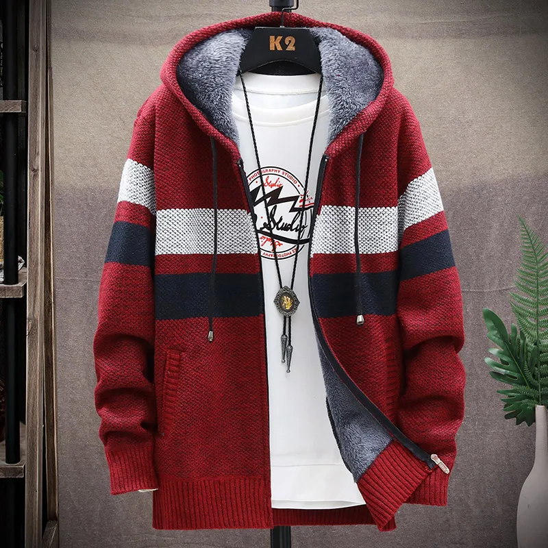 kf-S23a2405eaa7b4d9580169476e3bf49adp-2024-Winter-Fashion-Striped-and-Fleece-Thick-Warm-Hooded-Sweater-Men-s-Casual-Loose-Comfort-High