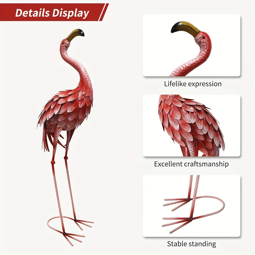 kf-S4115b8e23ef74503b7a8651dbc765688i-Rustic-Metal-Flamingo-Garden-Decor-Large-Bird-Statue-For-Lawn-Backyard-Porch-Ornament-Single-Outdoor-Sculpture