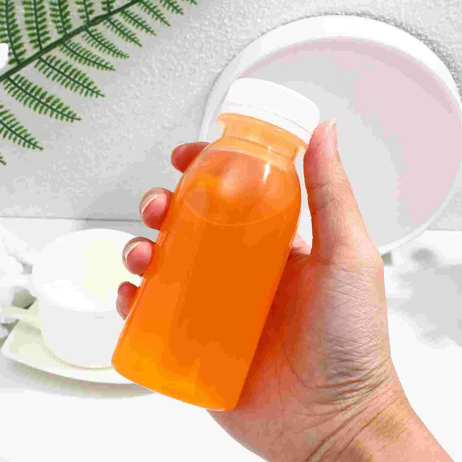 kf-S51c036a2b2b84161bcae4d1020764669C-10-Pcs-Drink-Bottle-with-Lid-Practical-Milk-Bottles-PET-Drinks-Juice-Storage-Convenient-Beverage-Yogurt