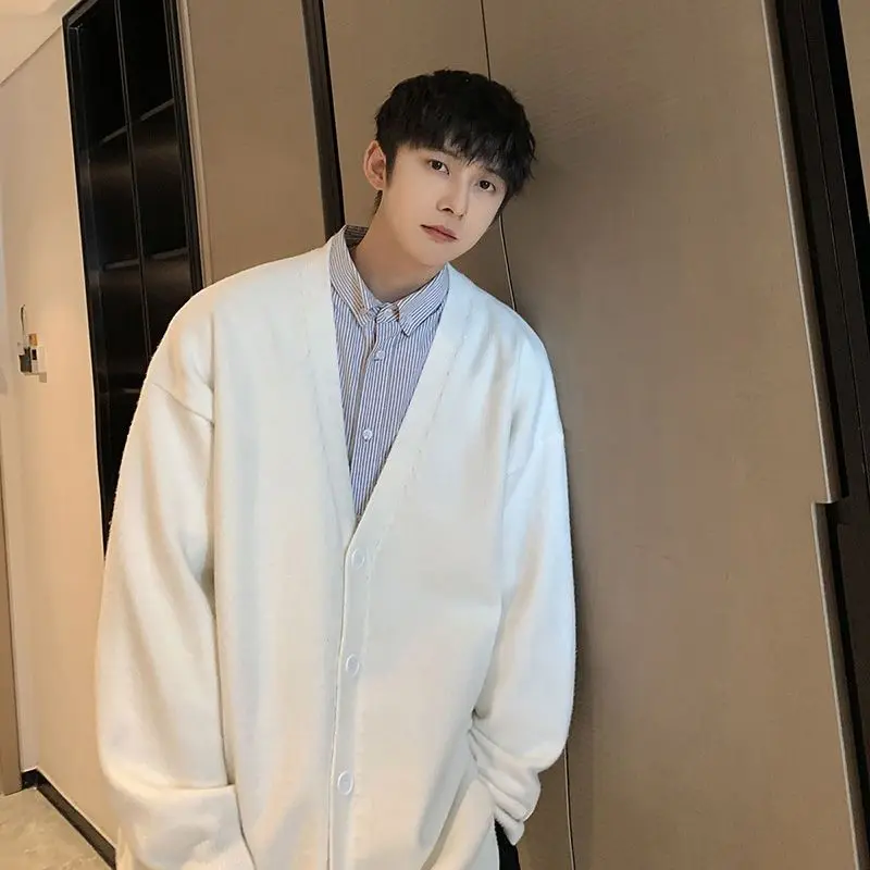 kf-S62a924f9db5942439756266df0e3718cp-New-Men-s-Clothing-V-neck-Single-breasted-Men-s-Wear-Knitted-Sweater-Loose-Solid-Color