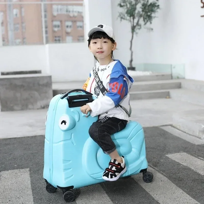 kf-S6ba6248f30fd4ce083067c1e7c3e68fbh-New-Cartoon-Suitcase-Girl-Sit-To-Ride-on-Trolley-Luggage-Travel-Bags-20-24-Inch-Boy
